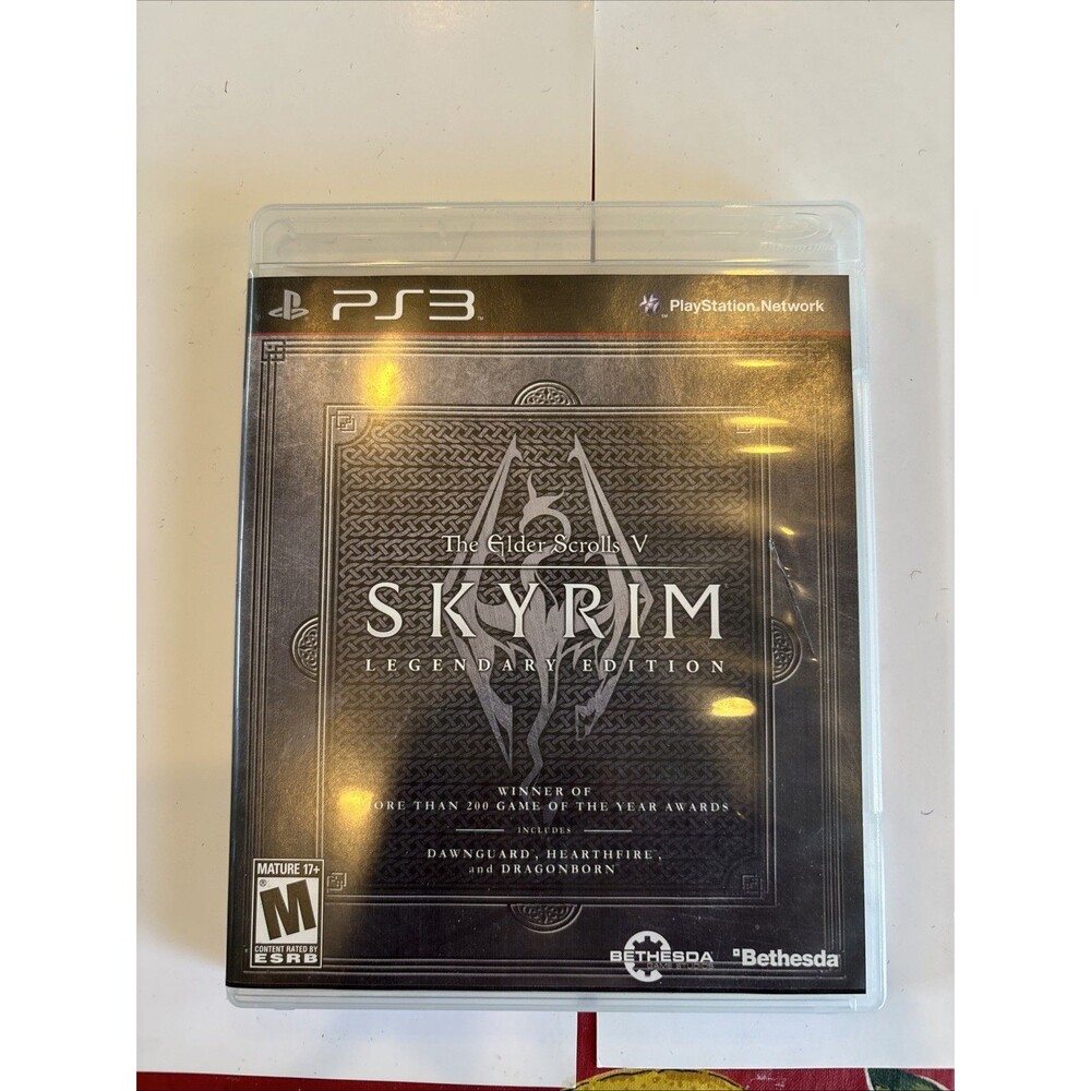 Elders Scrolls V: Skyrim Legendary Edition PlayStation 3 Instruction Book Map